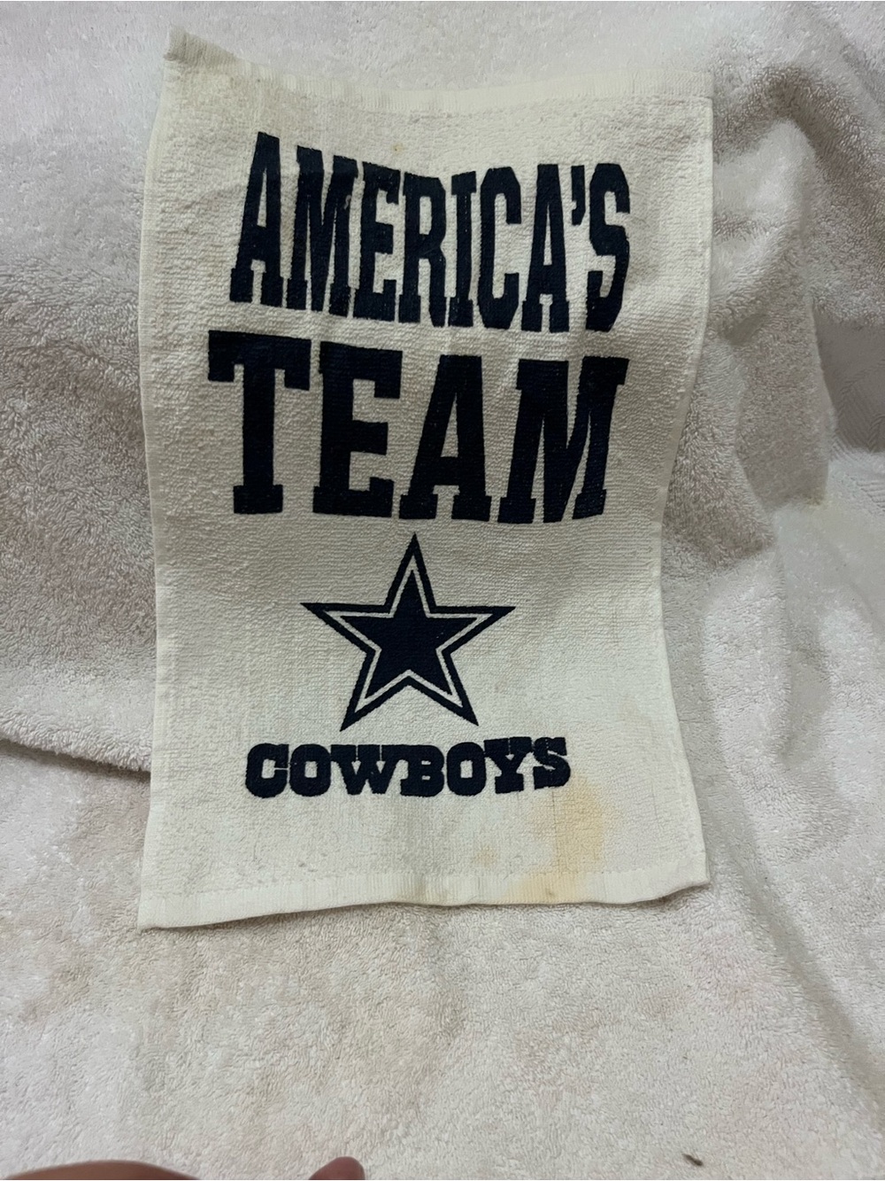 NFL Dallas Cowboys White and 🏈Navy Cotton Fan Towel Americas Team 💙🩶💙🩶🏈